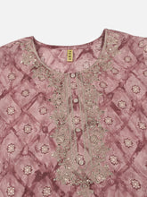 Women Silk Blend Embroidered Ombre Printed-VKSKD1690